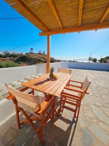 Balkón nebo terasa v ubytování Byblos Cycladic House