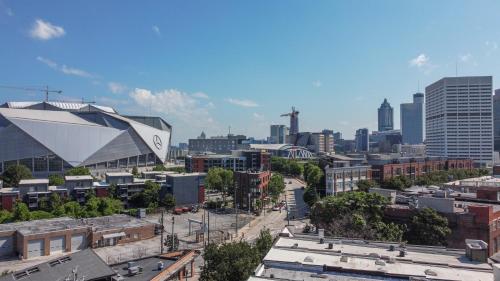 Nespecifikovaný výhled na destinaci Atlanta nebo výhled na město při pohledu z apartmánu