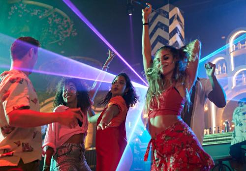 a group of people dancing at a party at Tui Magic Life Jacaranda in Side