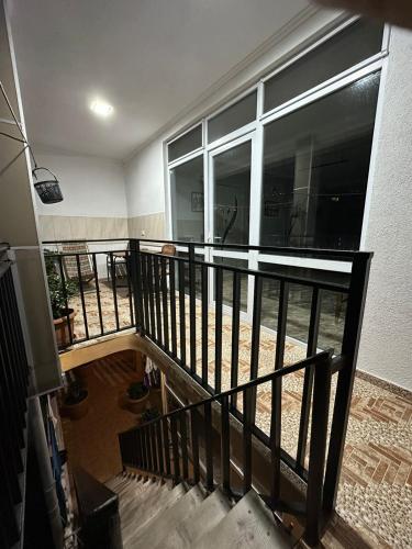 a view of a balcony of a house at Guest House Violeta in Gonio