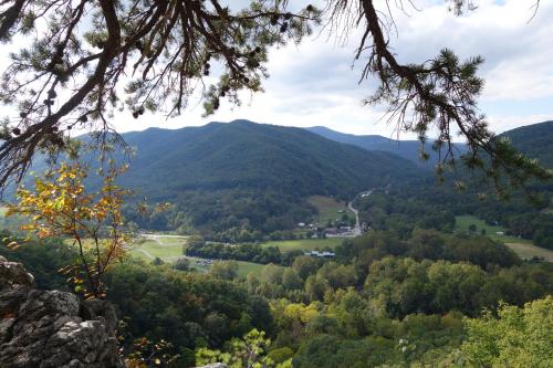 a view of the mountains from the top at The Renovated Barn at Seneca Rocks in Seneca Rocks