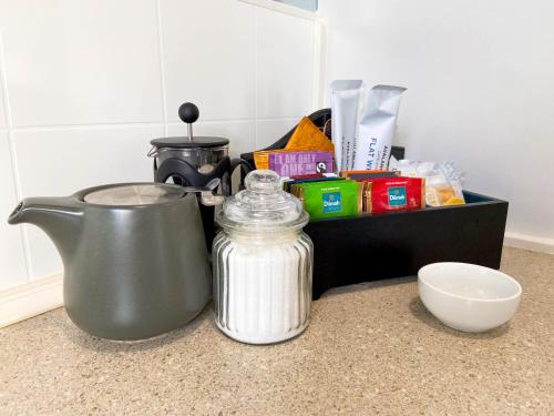 Tetera y cafetera en Kauri Villas