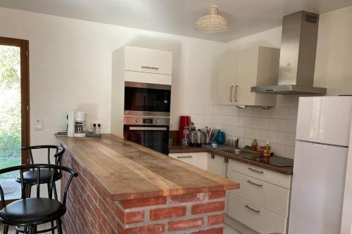 Kuchyň nebo kuchyňský kout v ubytování Gîte Rando - Marquenterre