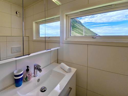 Koupelna v ubytování Midnight Sun Paradise Lofoten