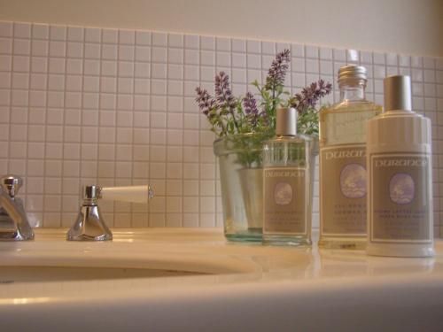 Kylpyhuone majoituspaikassa Huyze-peppins