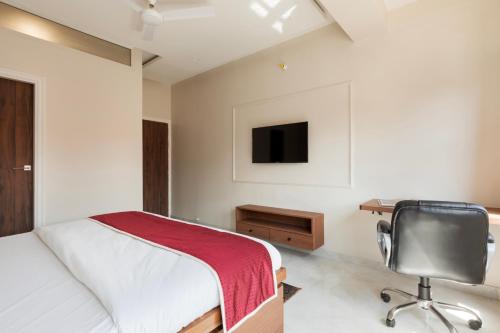 TV a/nebo společenská místnost v ubytování Bardia’s homestay