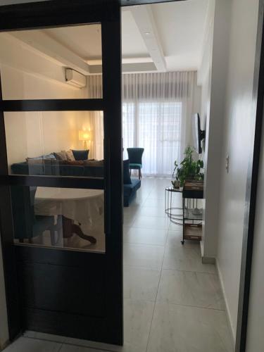 a living room with a view of a living room with a living room at Teranga in Dakar