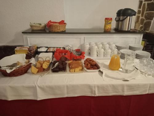 El Chisco tesisinde konuklar için mevcut kahvaltı seçenekleri