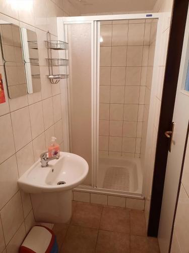 Koupelna v ubytování Chalupa Pod Lípou