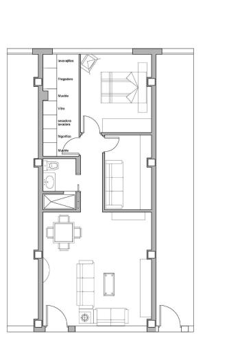 a floor plan of a house at l4 in Santiponce