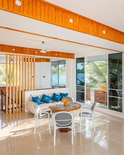 Posezení v ubytování Dhoani Maldives Guesthouse