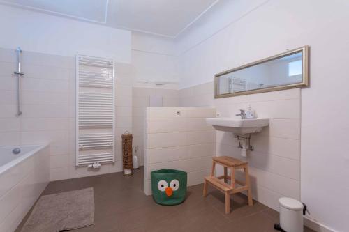 Koupelna v ubytování Traumhafte Wohnung für 6 Pers.