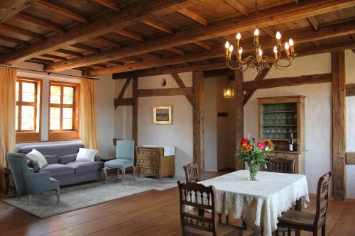Ruang duduk di Domherrenhaus Meissen