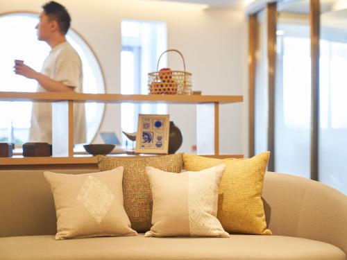 Χώρος καθιστικού στο Richmond Hotel Aomori