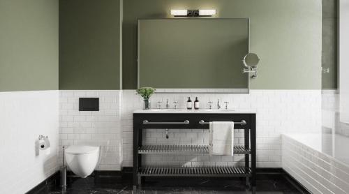 Salle de bains dans l'établissement Hotel Victoria