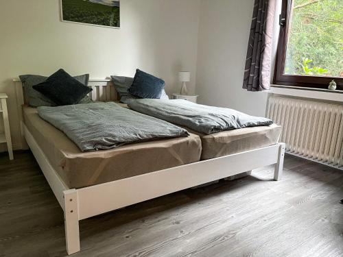 Postel nebo postele na pokoji v ubytování Ferienwohnung Hitzacker/Elbe