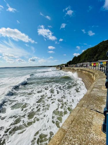 a view of the beach from the pier at Boardwalk@TheBay, Filey in Filey