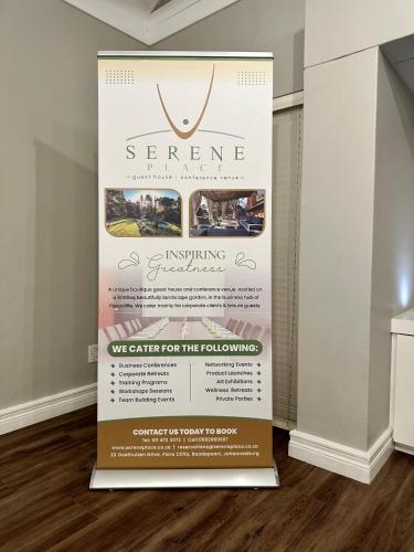 Certifikát, hodnocení, plakát nebo jiný dokument vystavený v ubytování Serene Place Guest House & Conference Venue AFFORDABLE LUXURY WITH BACKUP POWER