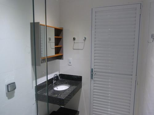 Koupelna v ubytování Apto Mobiliado Ar Cond Residencial Rios