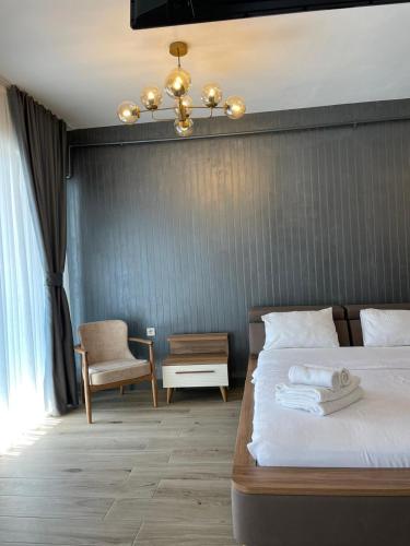 Postel nebo postele na pokoji v ubytování ND Suite