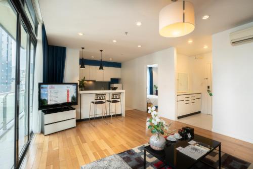 Η κουζίνα ή μικρή κουζίνα στο My Way Hotel & Residence Ha Noi