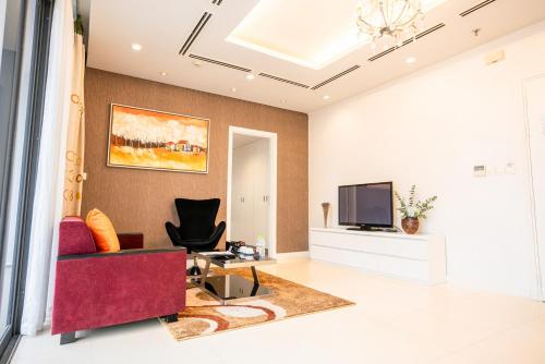 Μια τηλεόραση ή/και κέντρο ψυχαγωγίας στο My Way Hotel & Residence Ha Noi