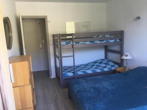 מיטה או מיטות קומותיים בחדר ב-Appartement Balcon Villard-de-lans