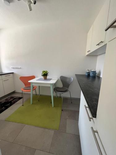 Kuchyň nebo kuchyňský kout v ubytování Appartement Seehof