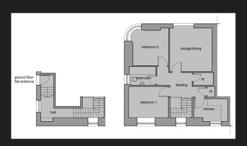 a floor plan of a house at 131 on Atholl in Pitlochry