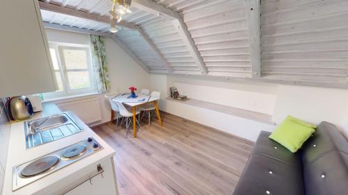 Posezení v ubytování Ferienwohnung Kleissner