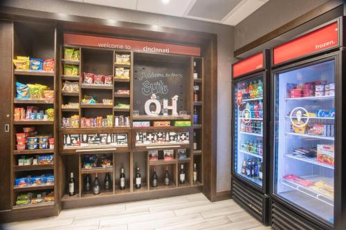 a grocery store with a lot of food and drinks at Hampton Inn & Suites - Cincinnati/Kenwood, OH in Cincinnati