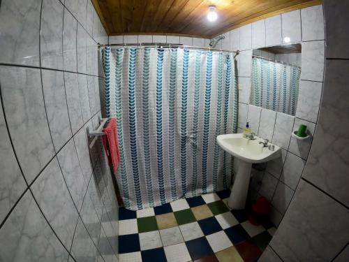 Kúpeľňa v ubytovaní Casa en playa de Llico, Vichuquén