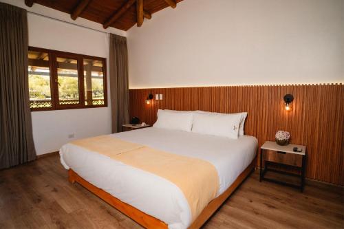 Katil atau katil-katil dalam bilik di Ensenada Hotel y Campo Asociado Casa Andina
