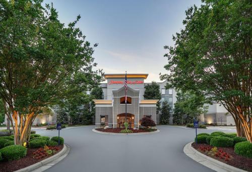 a rendering of the front of a building at Hampton Inn & Suites Mooresville in Mooresville