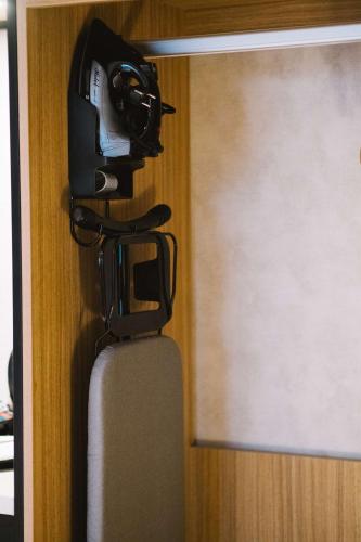 a camera is hanging on a wall at Park Inn By Radisson Bacolod in Bacolod