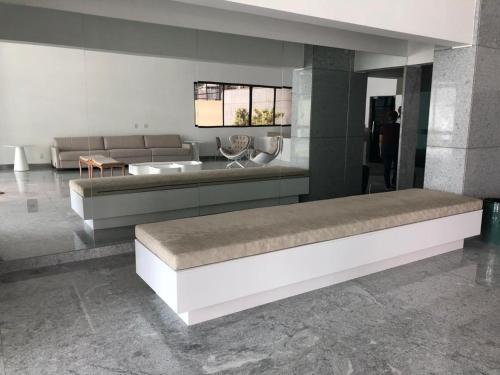 Гостиная зона в FLAT ILHA DO LEITE - DENTRO PÓLO MÉDICO