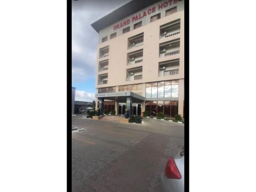 a view of the front of a hotel at Grand Palace Hotel Lusaka in Lusaka