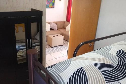 Postel nebo postele na pokoji v ubytování Casita práctica, sencilla y lista para recibirte.