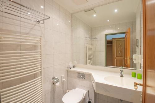 Koupelna v ubytování Ferien Hotel Fläming
