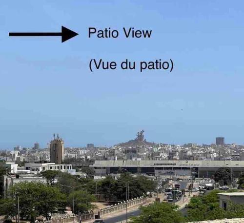 a view of a city from a city overview at Appartement 3 pièces Dakar in Dakar