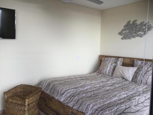 Ένα ή περισσότερα κρεβάτια σε δωμάτιο στο Guesthouse-TheView