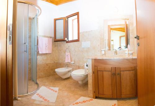 Koupelna v ubytování Casa Lucia