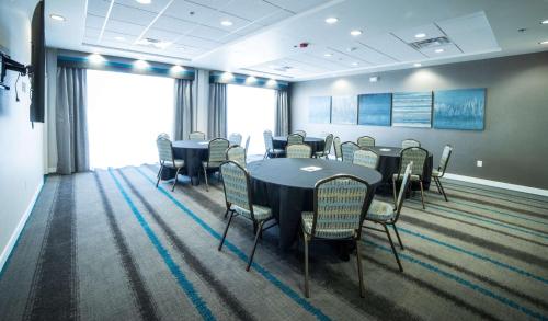 a conference room with a table and chairs in it at Hampton Inn & Suites Tempe/Phoenix Airport, Az in Tempe