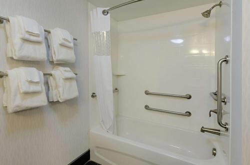 Koupelna v ubytování Hampton Inn Salem