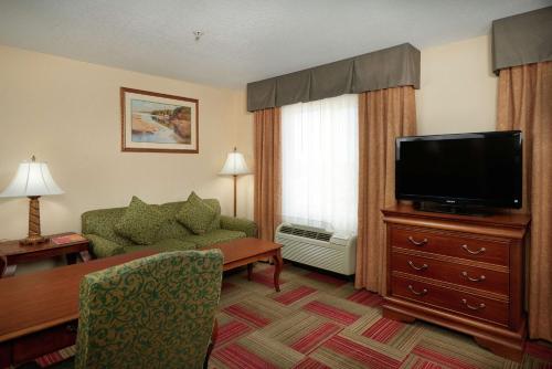 Μια τηλεόραση ή/και κέντρο ψυχαγωγίας στο Hampton Inn & Suites Roswell