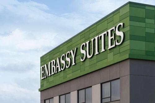 a building with the words emergency services on it at Embassy Suites by Hilton Salt Lake West Valley City in West Valley City