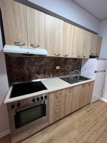 Køkken eller tekøkken på Seaside Flats