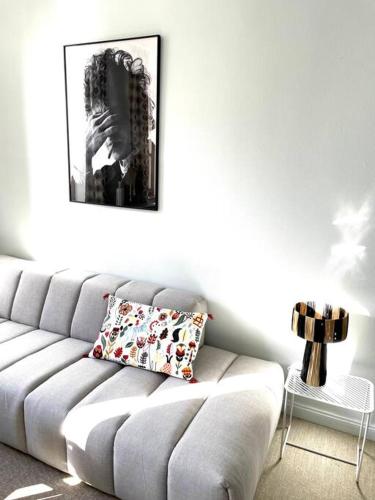 Χώρος καθιστικού στο Appartement avec vue sur château - Metz