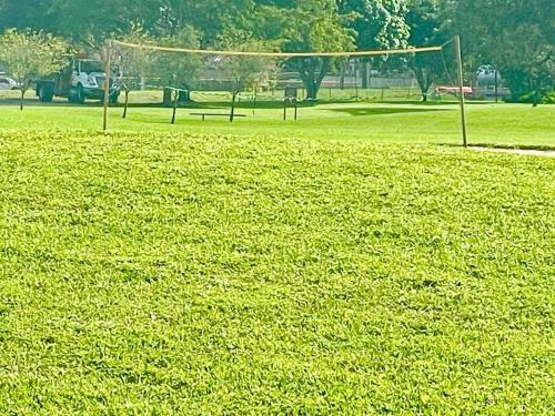 a field of grass with a soccer goal at GORGEOUS VIEW Pool, Park, Mall, Beaches, Airport in Plantation