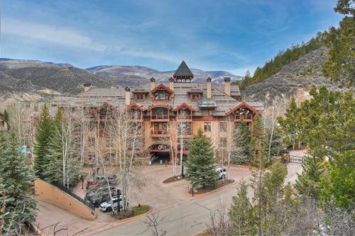 an aerial view of a large building in the mountains at Arrowhead Village at Beaver Creek in Edwards
